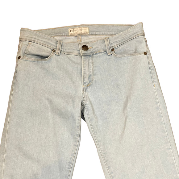 Free People Womens Jeans Skinny Size‎ 27 Light Blue 61855-16515125 Denim 29X28 - Picture 2 of 5
